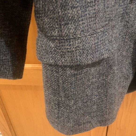 Harris Tweed 100% Wool Tweed Herringbone Grey Men’s Blazer Size 41 - Picture 7 of 16